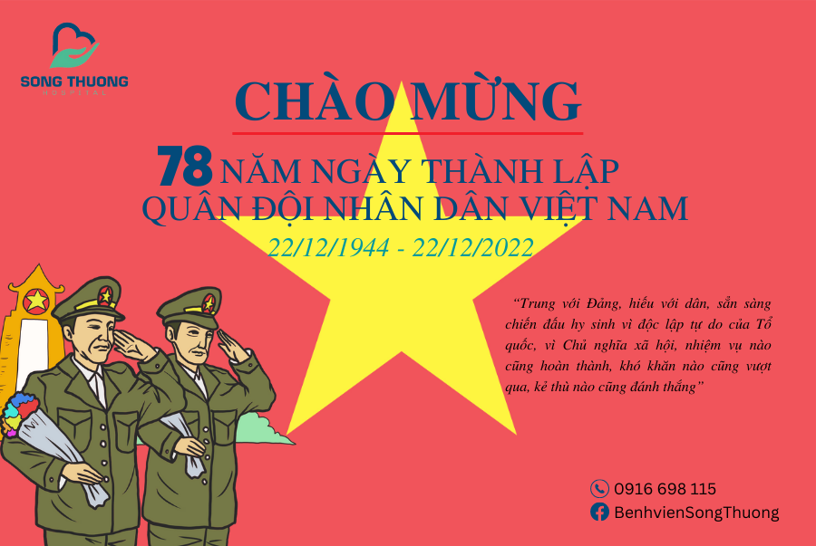 Chúc mừng 78 năm Ngày thành lập Quân đội nhân dân Việt Nam 22/12